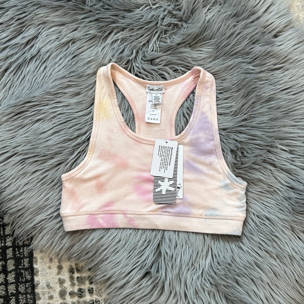 Splendid Big Girls Cotton Candy Sky Bra Pearly Pink Size‎ 14